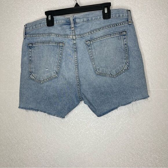 Rag & bone Distressed Boy Denim Shorts in Martini Raw Hem 27 - Picture 5 of 8